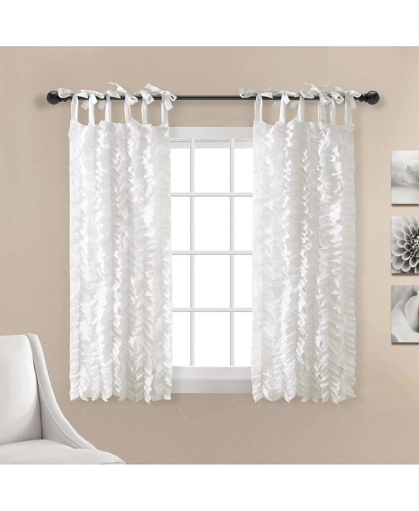 Sophia Ruffle Window Curtain Panels