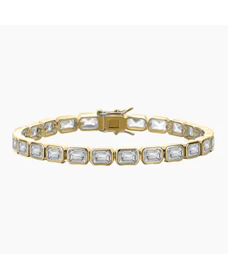 Elegant Green Cubic Zirconia Tennis Bracelet
