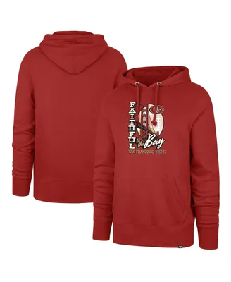 Men's '47 Brand Scarlet San Francisco 49ers Regional Headline Pullover Hoodie