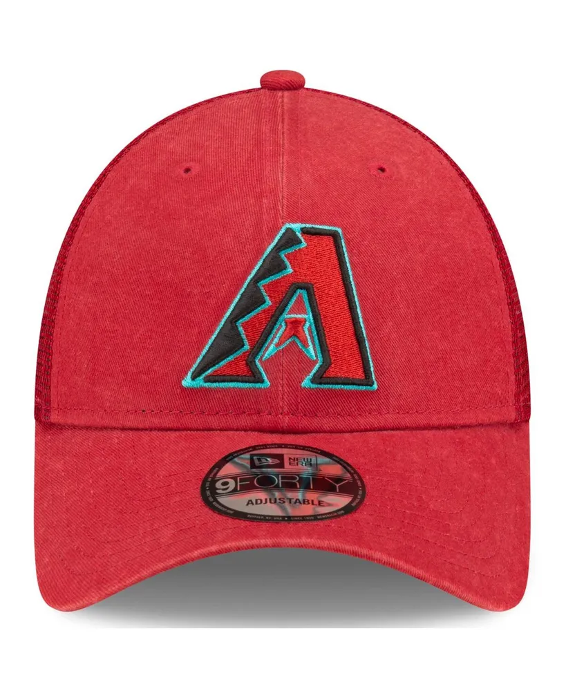 Men's New Era Red Arizona Diamondbacks Trucker 9FORTY Adjustable Hat
