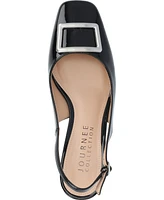 Journee Collection Women's Everlee Slingback Square Toe Pumps