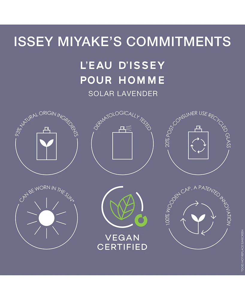 Issey Miyake Men's L'Eau d'Issey Pour Homme Solar Lavender Eau de Toilette Intense Spray, 3.3 oz.