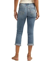 Silver Jeans Co. Women's Suki Mid Rise Curvy Fit Capri