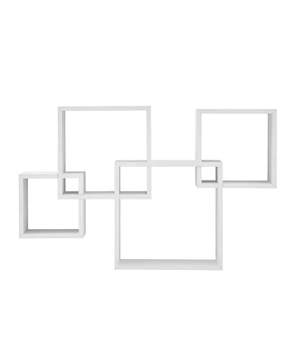 Danya B Blocchetto Intersecting Cubes Wall Shelf Unit