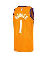 Men's Jordan Devin Booker Orange Phoenix Suns Swingman Jersey Player - Statement Edition