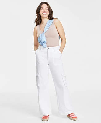 On 34th Women's High Rise Utility Cargo Jeans