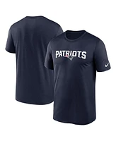 Men's Nike Navy New England Patriots Legend Wordmark Performance T-shirt
