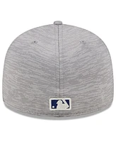 Men's New Era Gray Los Angeles Dodgers 2024 Clubhouse Low Profile 59FIFTY Fitted Hat