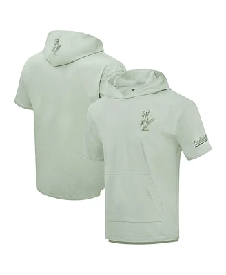 Men's Pro Standard Green St. Louis Cardinals Neutral Short Sleeve Pullover Hoodie