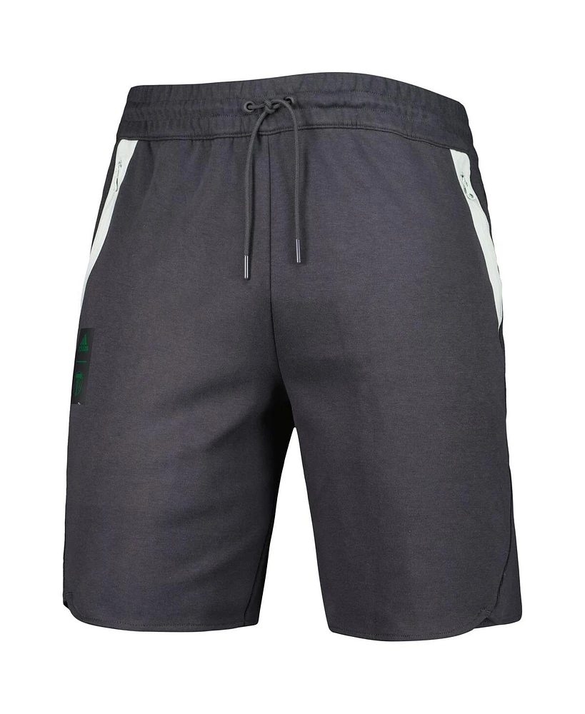 Men's adidas Black Portland Timbers 2023 Player Travel Shorts
