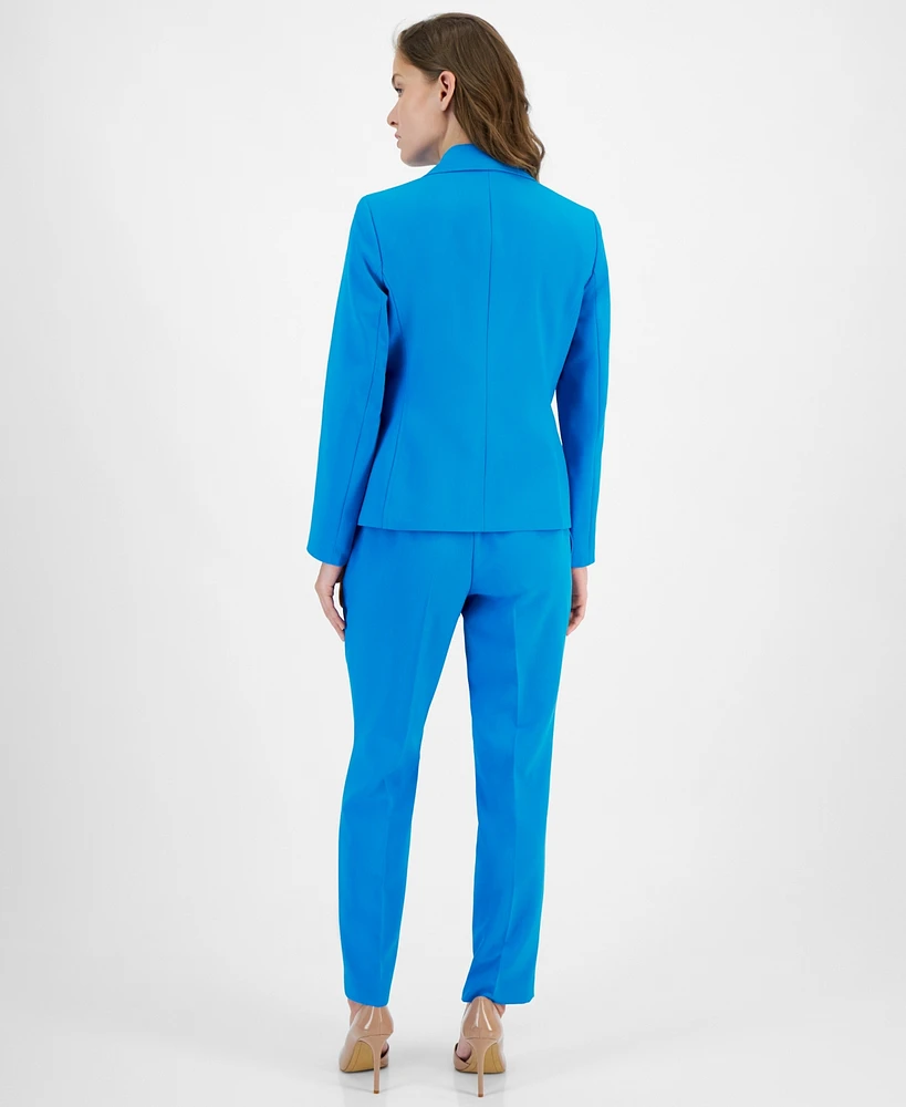 Le Suit Women's Crepe One-Button Pantsuit
