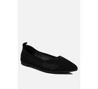 selaris fly knit slip on ballerinas flats