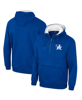Men's Colosseum Royal Kentucky Wildcats Half-Zip Hoodie