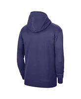 Men's and Women's Jordan Purple Charlotte Hornets 2023/24 Performance Spotlight On-Court Practice Pullover Hoodie