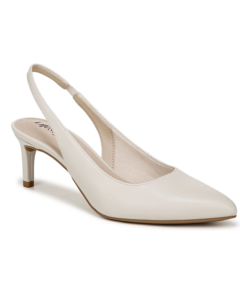 LifeStride Women's Annalise Pointed Toe Slingback Pumps