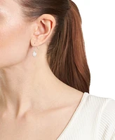 Crystal Pave Tear-Shape Drop Earrings in Sterling Silver, Exclusively at Macy's