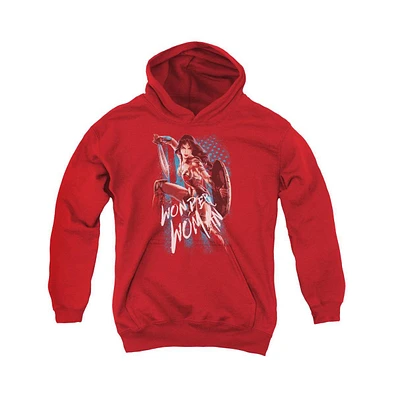 Wonder Woman Movie Youth American Hero Pull Over Hoodie / Hooded Sweatshirt