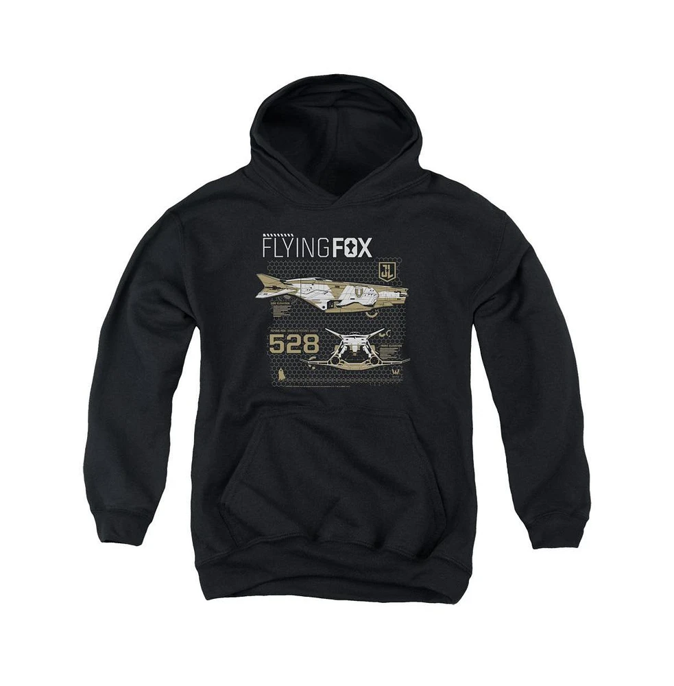 Justice League Movie Youth Flying Fox Pull Over Hoodie / Hooded Sweatshirt