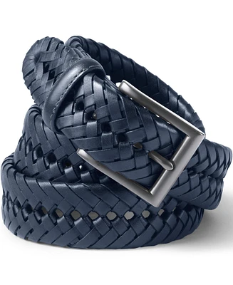 Lands' End Men's Big Leather Braid Belt