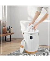 Bucket Towel Warmer with 4 Timer Settings and Portable Handle for Bathroom Use