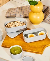 Caraway 2-Piece Dash Nonstick Glass Ramekin & Lid Set