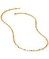 Lightweight Polished Mariner Link 24" Chain Necklace (5.5MM) in 14k Gold