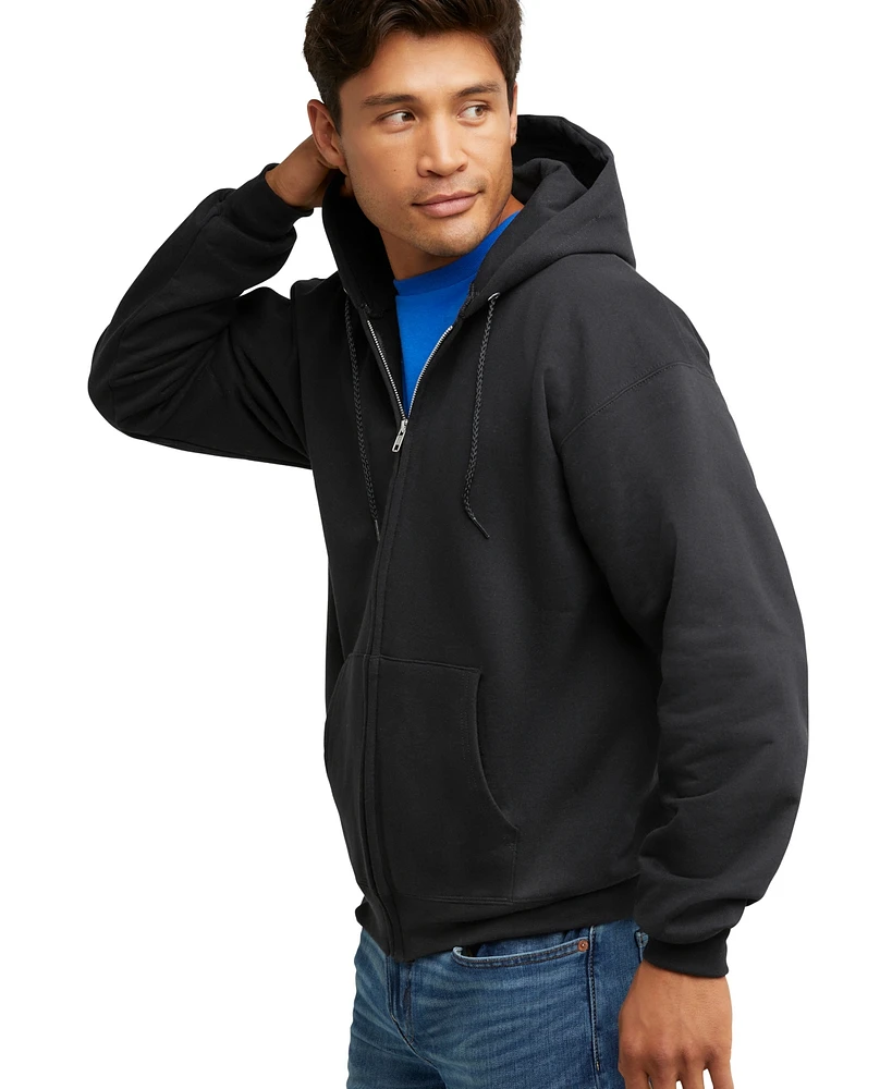 Hanes Ultimate Men's Full-Zip Heavyweight Fleece Hoodie