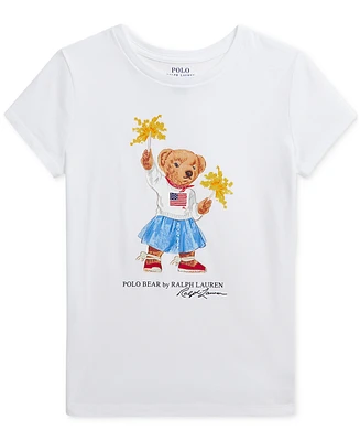 Polo Ralph Lauren Big Girls Bear Cotton Jersey Tee