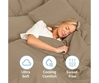 5 Piece Microfiber Sheet Set - Split King