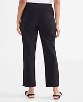 Style & Co Women's Mid-Rise Pull On Straight-Leg Ankle Pants, Created for Macy's
