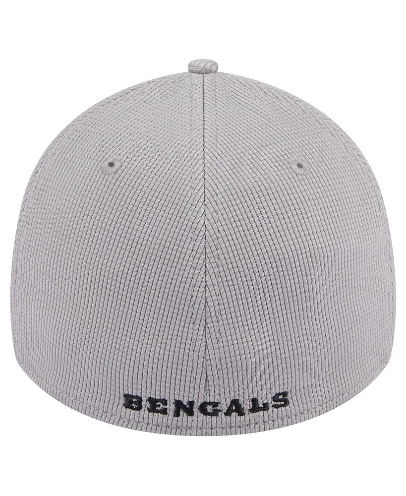 New Era Men's Gray Cincinnati Bengals Active 39Thirty Flex Hat