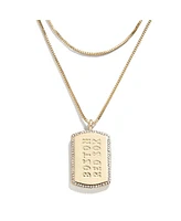 Wear by Erin Andrews x Baublebar Boston Red Sox Dog Tag Necklace