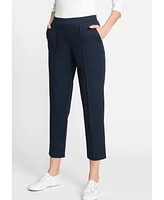 Olsen Women's Mona Fit Straight Jersey Cropped Pant