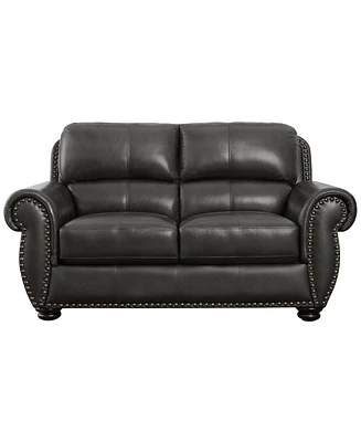 Arther 64" Leather Traditional Loveseat