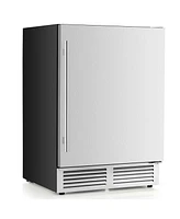 24" Beverage Refrigerator with Removable Shelves & Adjustable Temperature Cooler