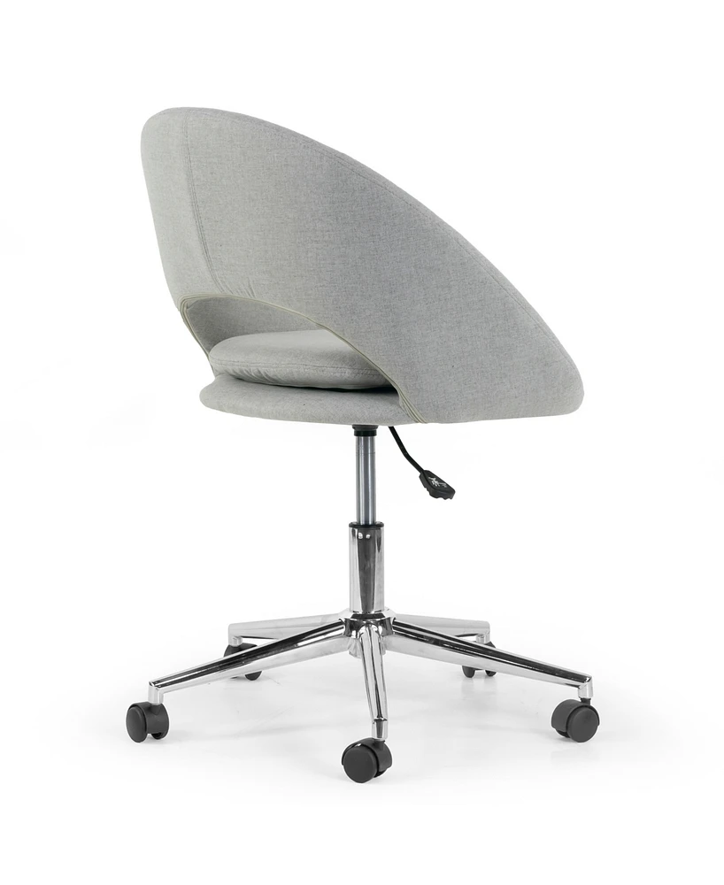 Glamour Home 34.75" Aura Fabric, Metal Task Chair