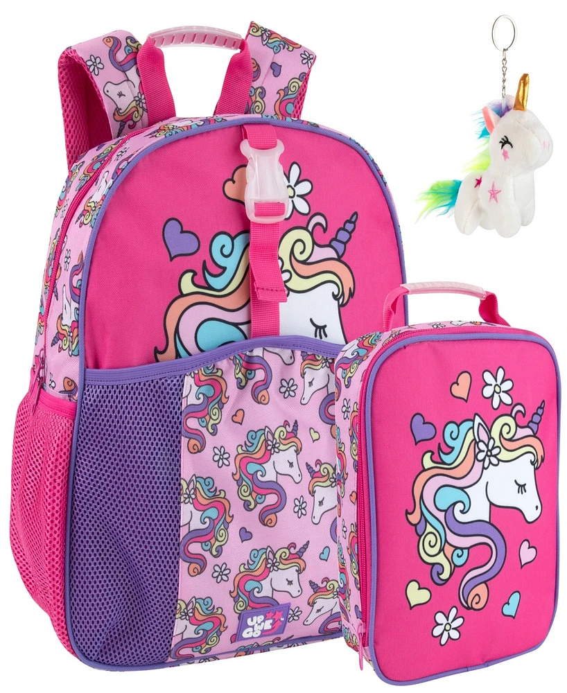 3 pc Toddler Girl Unicorn backpack and lunch bag set