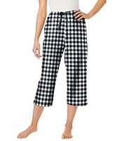 Dreams & Co. Women's Woven Sleep Capri Pant