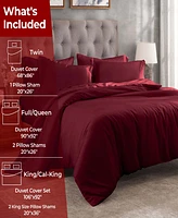 Superior Egyptian Cotton 400 Thread Count Solid Luxury Duvet Cover Set, King/California King