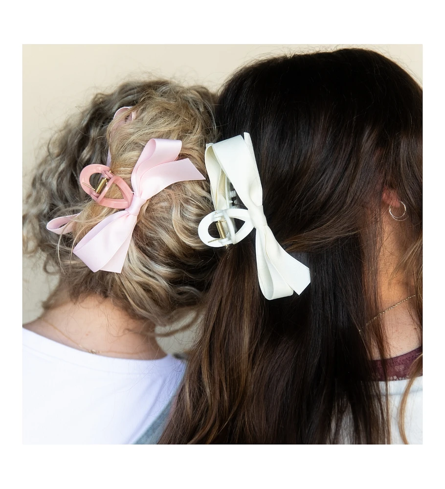 Large Bow Clip - Pink