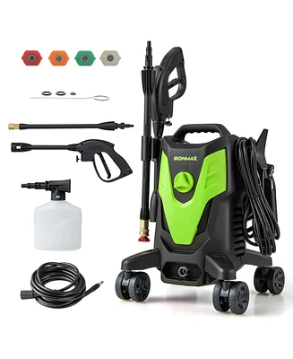 2400 Psi High Pressure Cleaner Machine Electric Washer with 4 Wheels