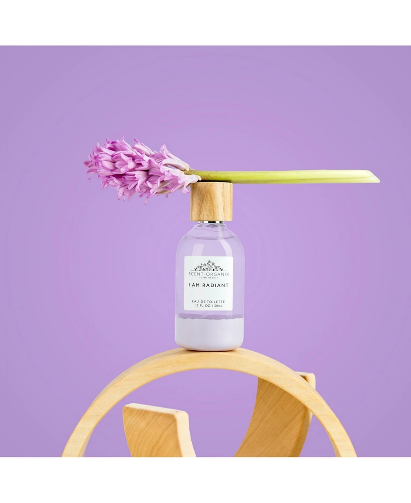 Scent Beauty Scent-Organix I Am Radiant Perfume for Men & Women Evocative Florals Scent with Notes of Lily-Of-The-Valley, Hyacinth & Vetiver