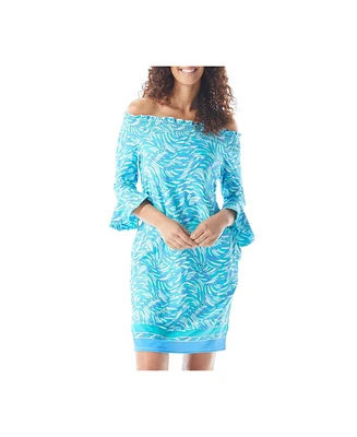 Beach House Style Kelsea Smocked Off the Shoulder Dress