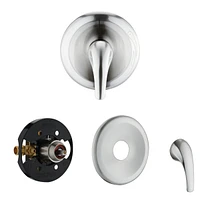 Shower Head With Handheld Shower System With 8" Rain Shower Head (Rough-In Valve Included)