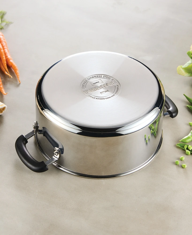 Farberware Brilliance Stainless Steel 5-Qt. Dutch Oven with Lid