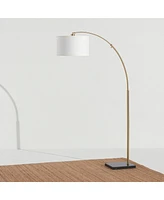 Logan Contemporary Arc Led Floor Lamp with Marble Base (76")