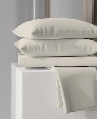 Purity Home Ultra-Light Cool Crisp 100% Cotton Percale 4-Pc. Sheet Set