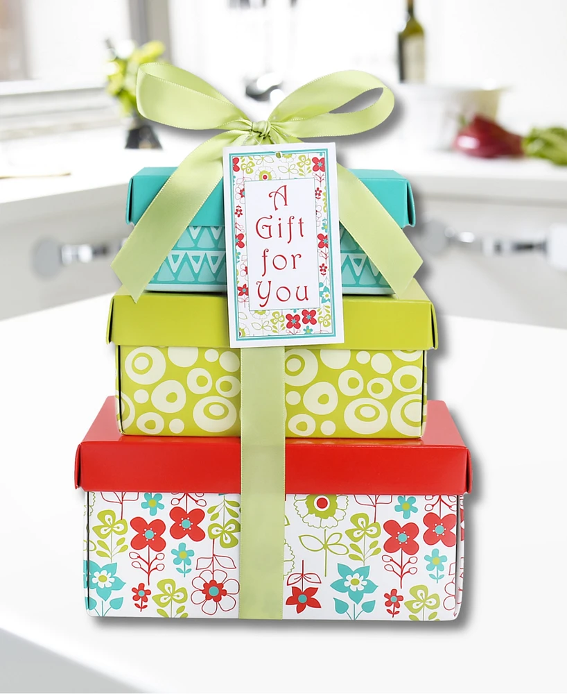 Alder Creek Gift Baskets Sunshine 3 High Gift Tower