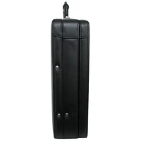 Alpine Swiss Mens Briefcase Expandable Genuine Leather Attache Briefcase For Men Dual Combination Lock Business Case