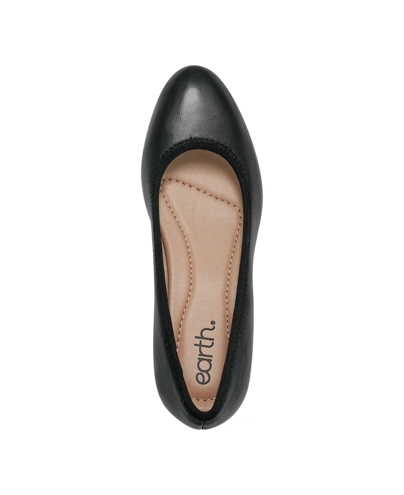 Earth Women's Rellia Block Heel Ballet Pumps